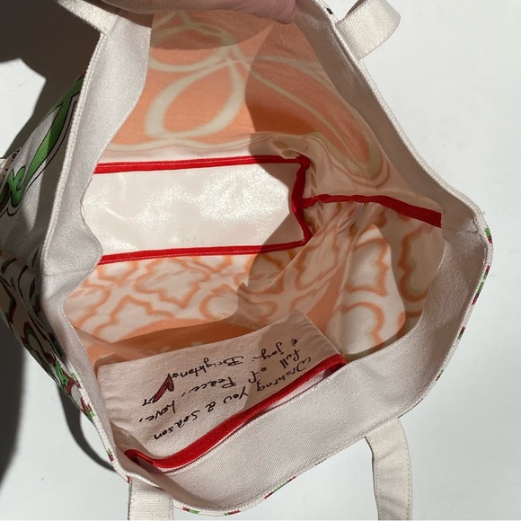 BRIGHTON Joy Christmas Themed Canvas tote Bag - Picture 12 of 12